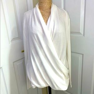 Off white , sweater wrap top